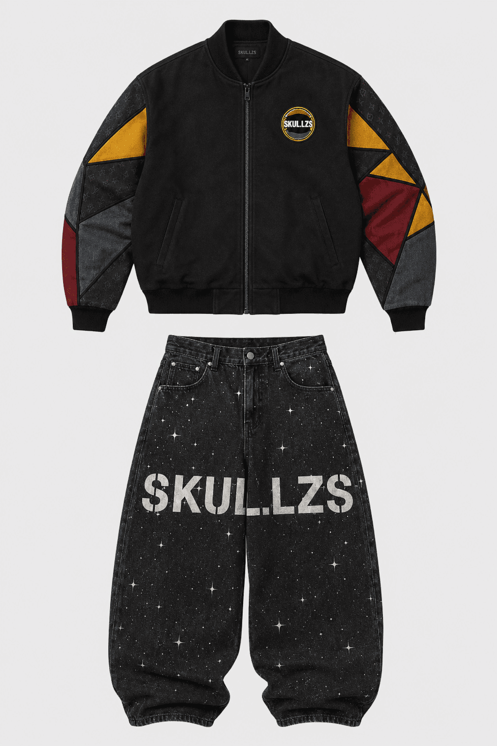 SKUL.LZS Floral Veil Jacket - front